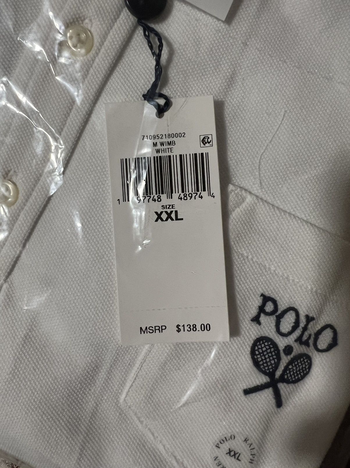 Polo Ralph Lauren Polo Ralph Lauren Wimbledon Custom Slim Fit Polo Shirt XXL Size US XXL / EU 58 / 5 - 9 Thumbnail
