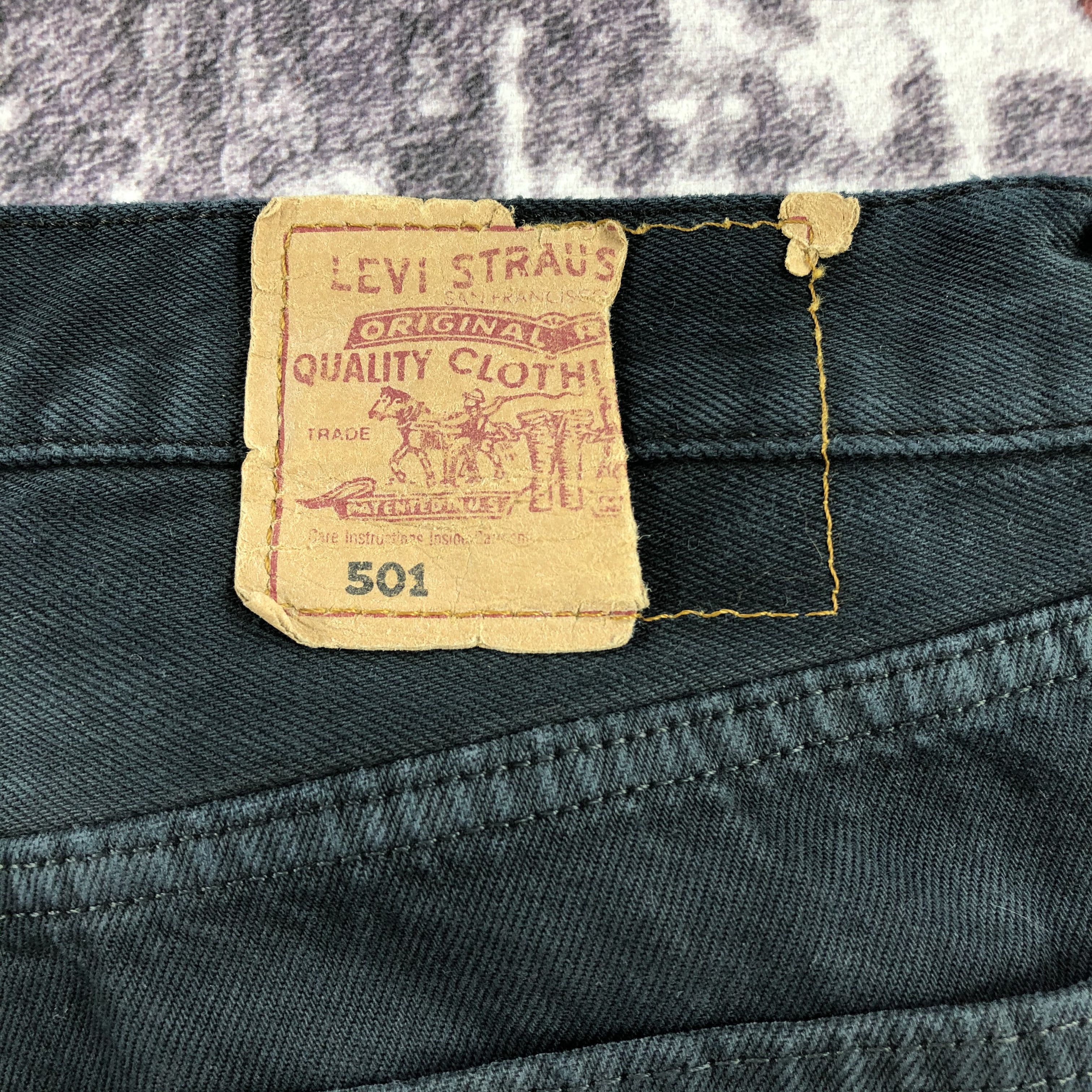 Levi's Vintage 90s Levis 501 Jeans-JM2298 Size US 37 - 6 Thumbnail