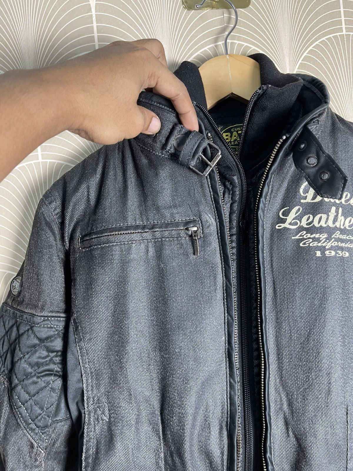 Bates Hats × Vanson Leathers VINTAGE BATES LEATHERS BIKER JACKET DOUBLE LAYER Size US M / EU 48-50 / 2 - 10 Thumbnail