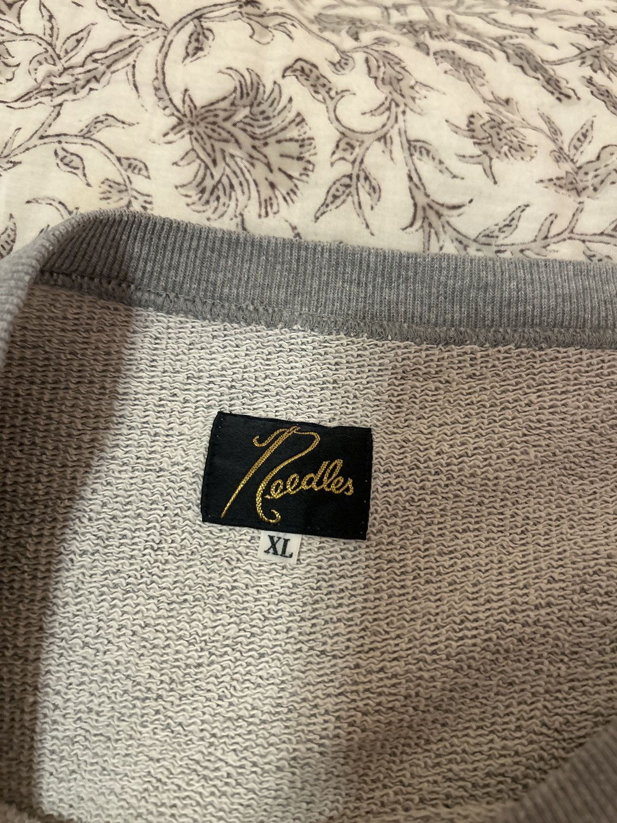 Needles Needles Grey Crewneck Patched Logo Size XL Size US XL / EU 56 / 4 - 3 Thumbnail