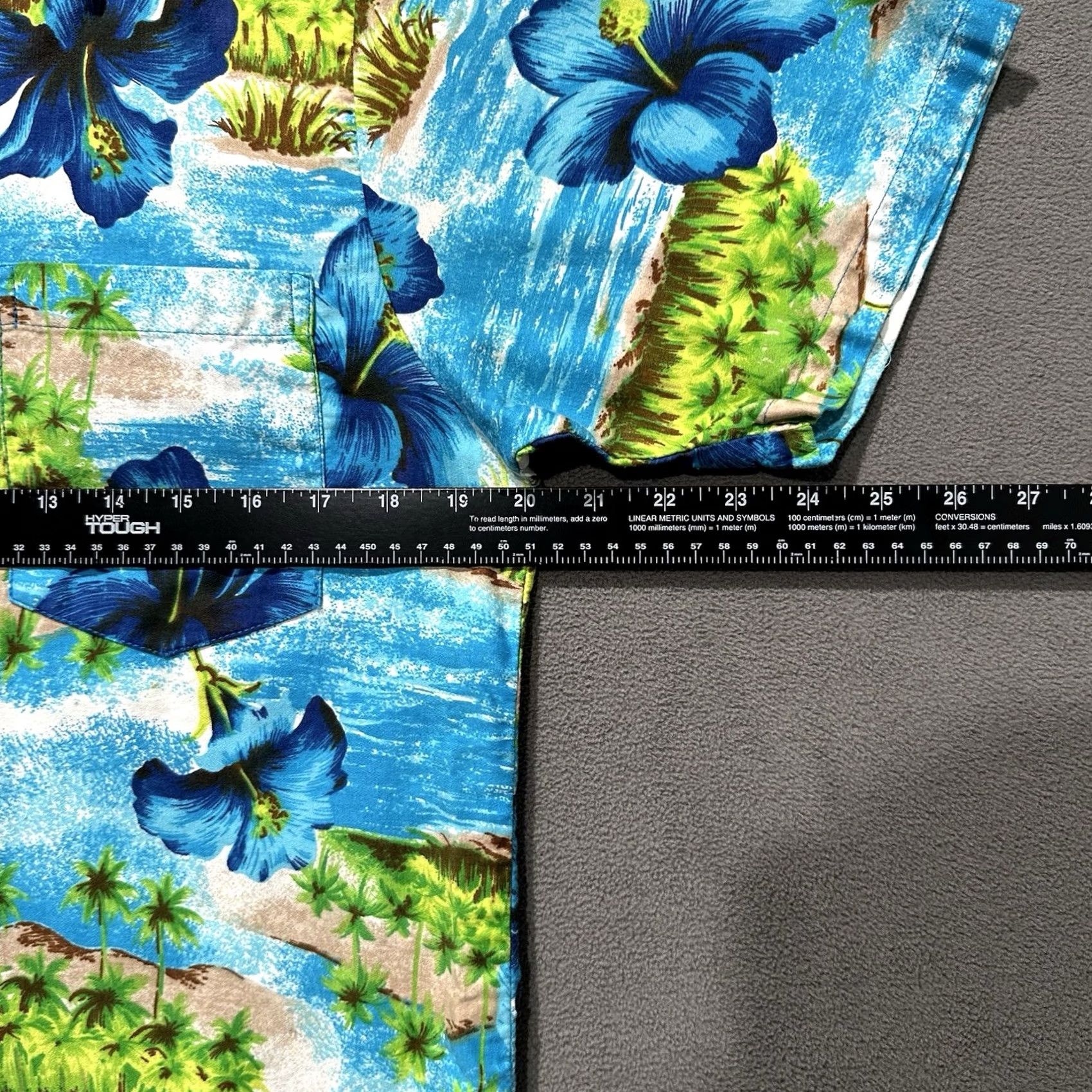 Vintage Vintage Hukilau Fashions Shirt Mens S Blue Palm Tree Tropical Honolulu Hawaiian Size US S / EU 44-46 / 1 - 6 Thumbnail