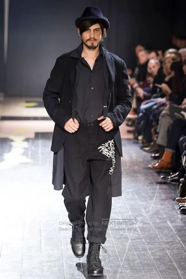 yohji yamamoto black wool suit jacket.