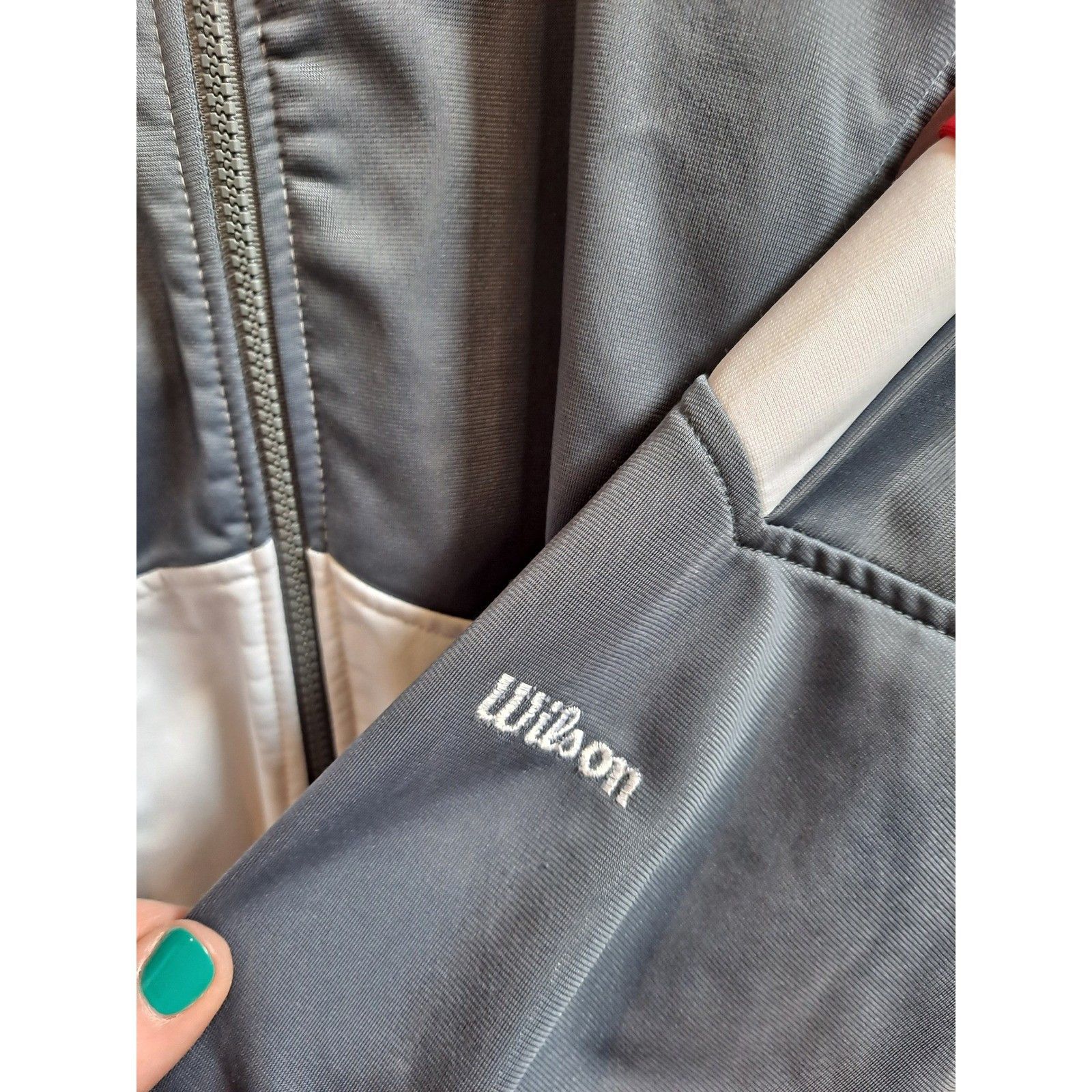 Wilson Wilson Track Jacket Full Zip Color Block Athletic Warm Up Co Size US M / EU 48-50 / 2 - 3 Thumbnail
