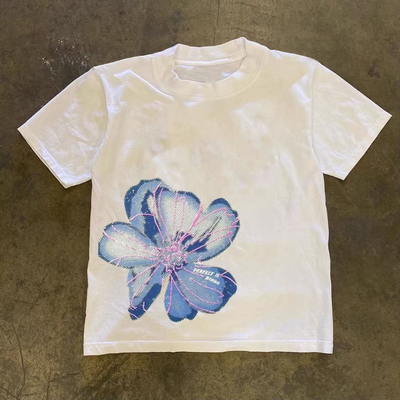 Japanese Brand White washed vintage floral print cotton t-shirt Size US M / EU 48-50 / 2 - 1 Thumbnail