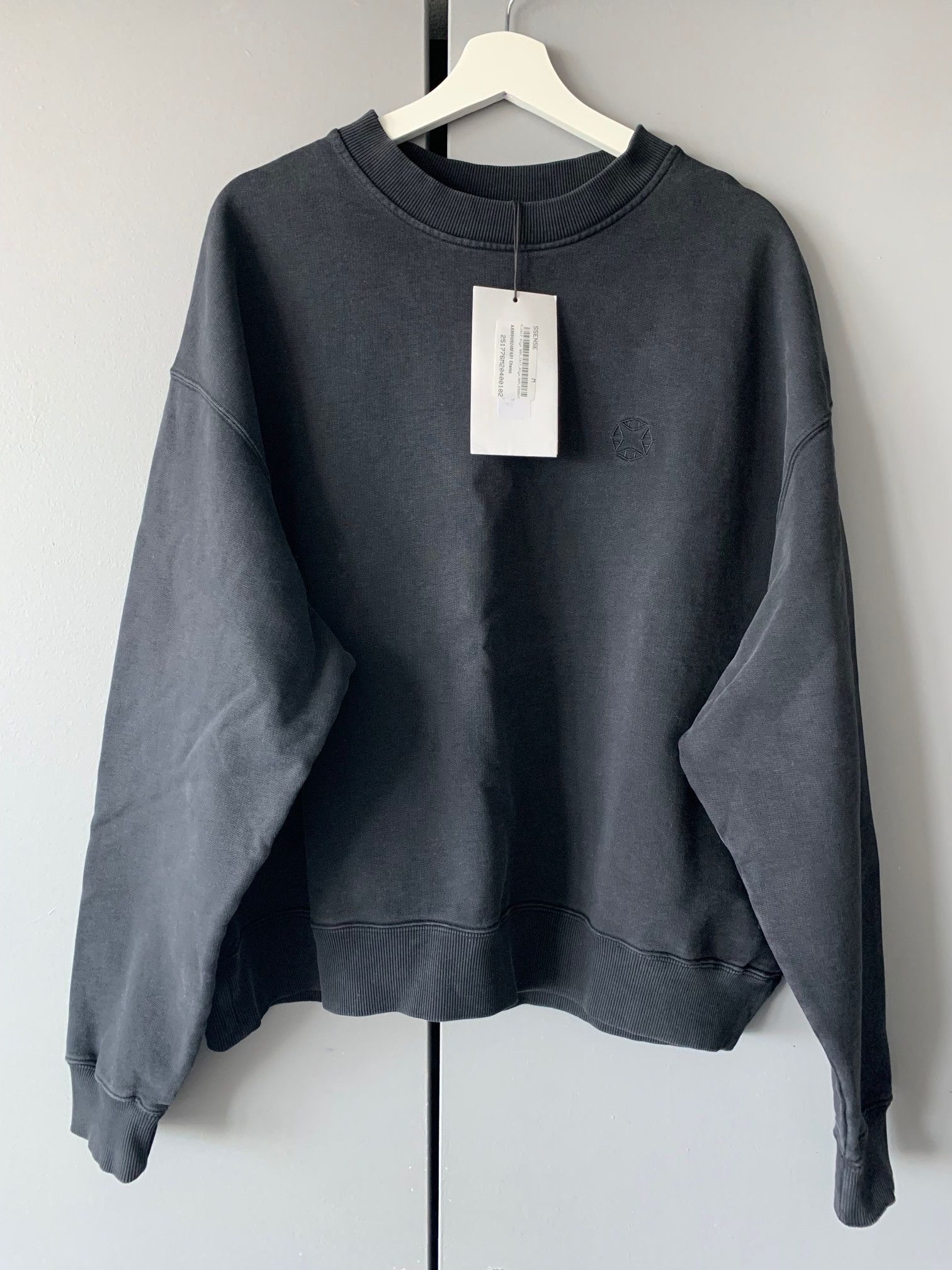 1017 ALYX 9SM 1017 ALYX 9SM Black Boxy Crewneck Sweatshirt Size US M / EU 48-50 / 2 - 1 Thumbnail