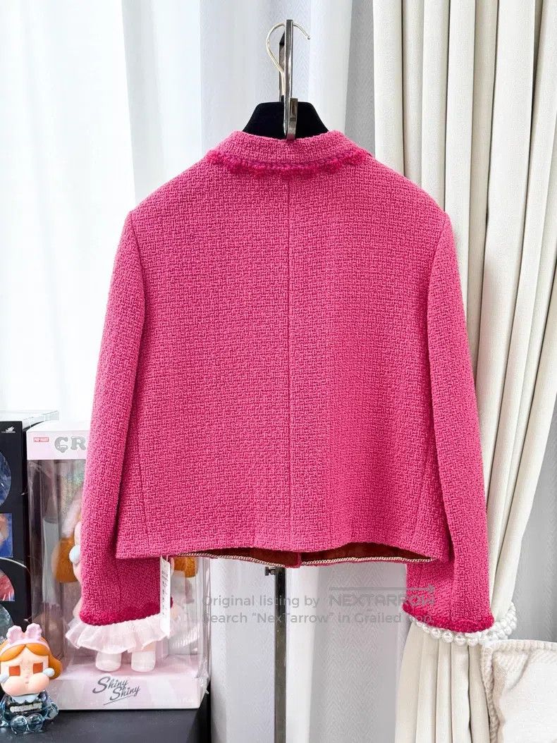 Chanel Chanel Lace rolled-edge two-pocket woven long-sleeved jack Size XS / US 0-2 / IT 36-38 - 3 Thumbnail