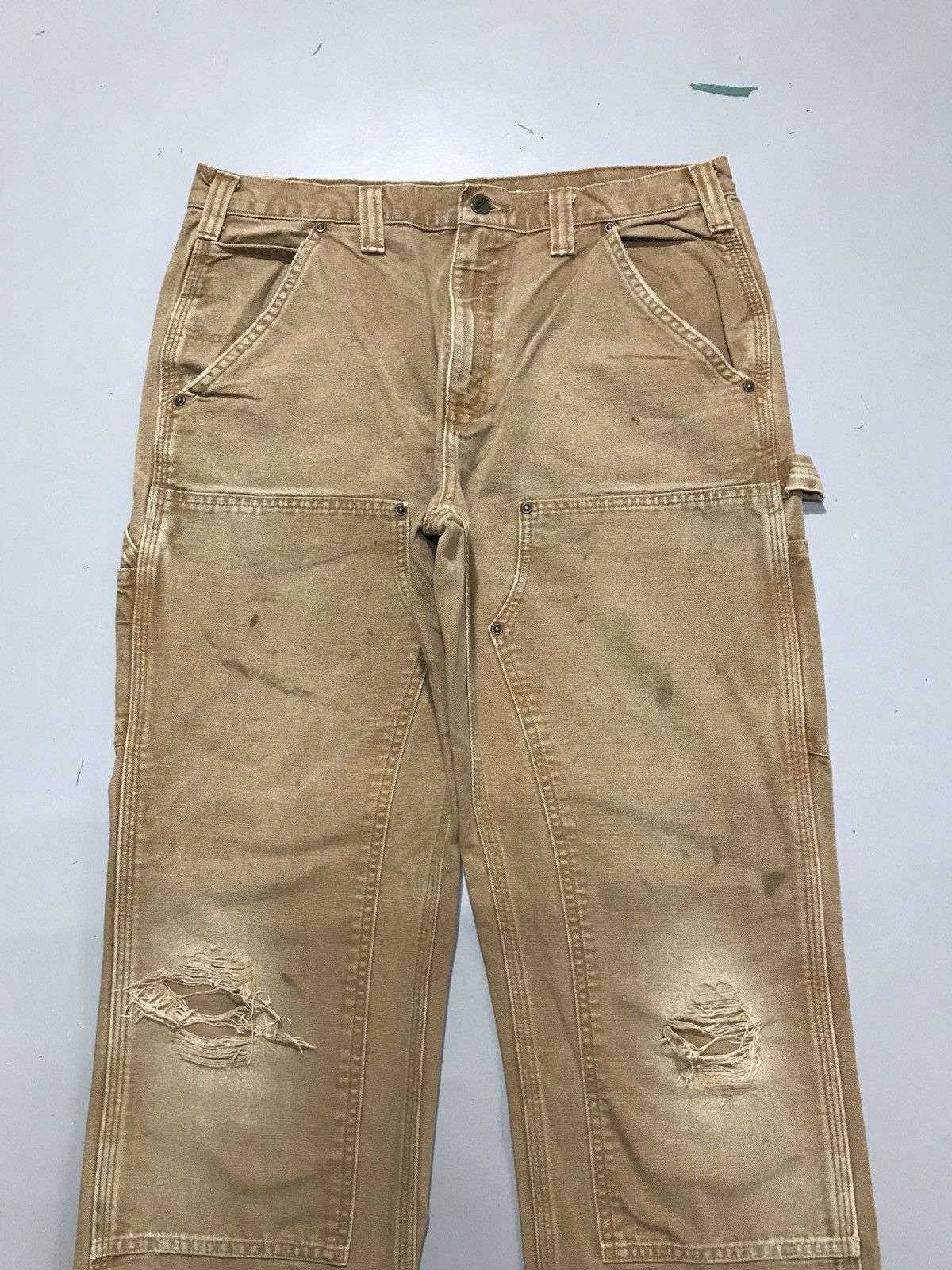 Carhartt Vintage carhartt distressed double knee workwear Size US 34 / EU 50 - 5 Thumbnail