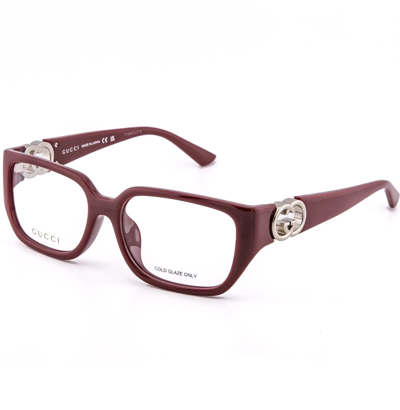 Gucci GUCCI GG1694O 1694 Burgundy Geometric Unisex Eyeglasses 003 Size ONE SIZE - 4 Thumbnail