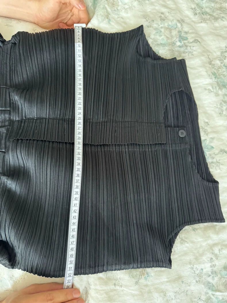 Issey Miyake Issey Miyake size:5 Black pleated trousers Size 31" - 4 Thumbnail