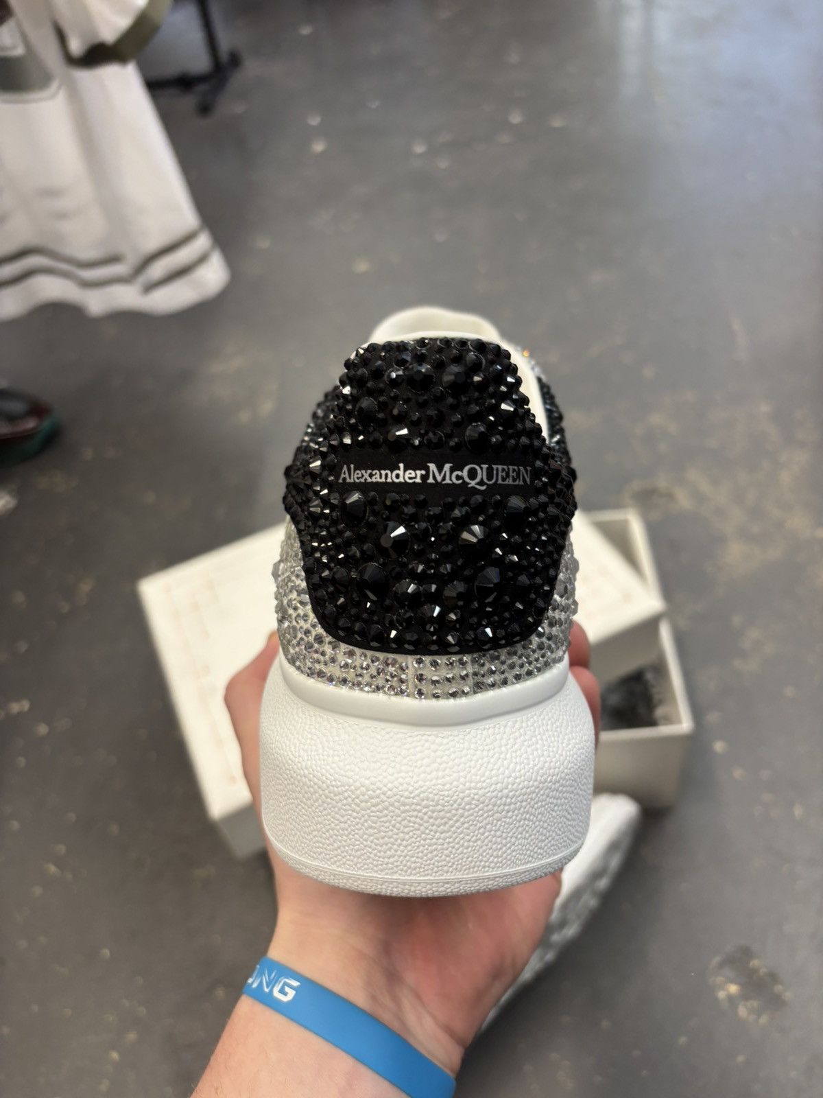 Alexander McQueen Alexander Mcqueen Full Rhinestone VNDS snkrs Size US 12 / EU 45 - 4 Thumbnail