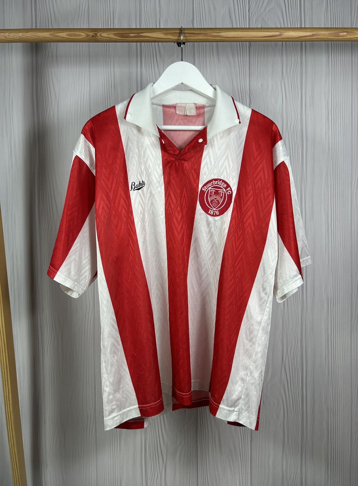 Other Rare Vintage 90’s FC Stourbridge Bukta Soccer Jersey 42/44 Size US L / EU 52-54 / 3 - 1 Thumbnail