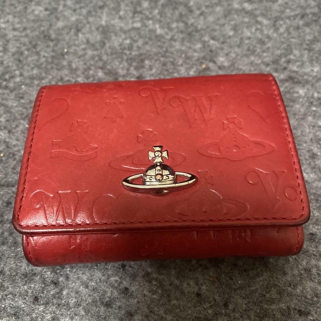 image of Vivienne Westwood Red Orb Logo Monogram Wallet, Women's