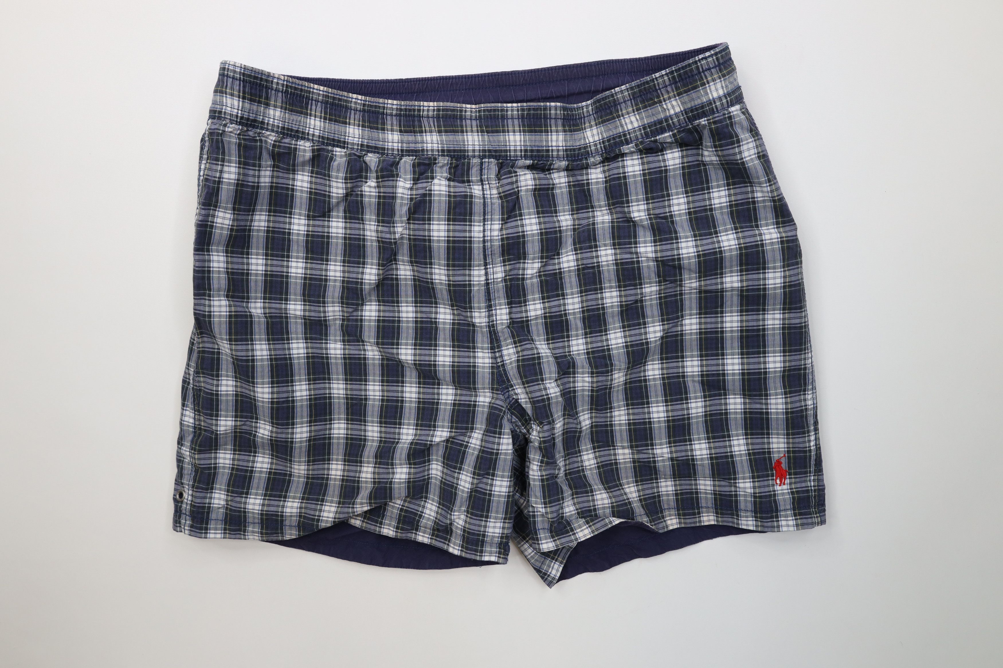 Ralph Lauren Vintage 90s Ralph Lauren Reversible Above Shorts Swim Trunks Size US 34 / EU 50 - 11 Thumbnail