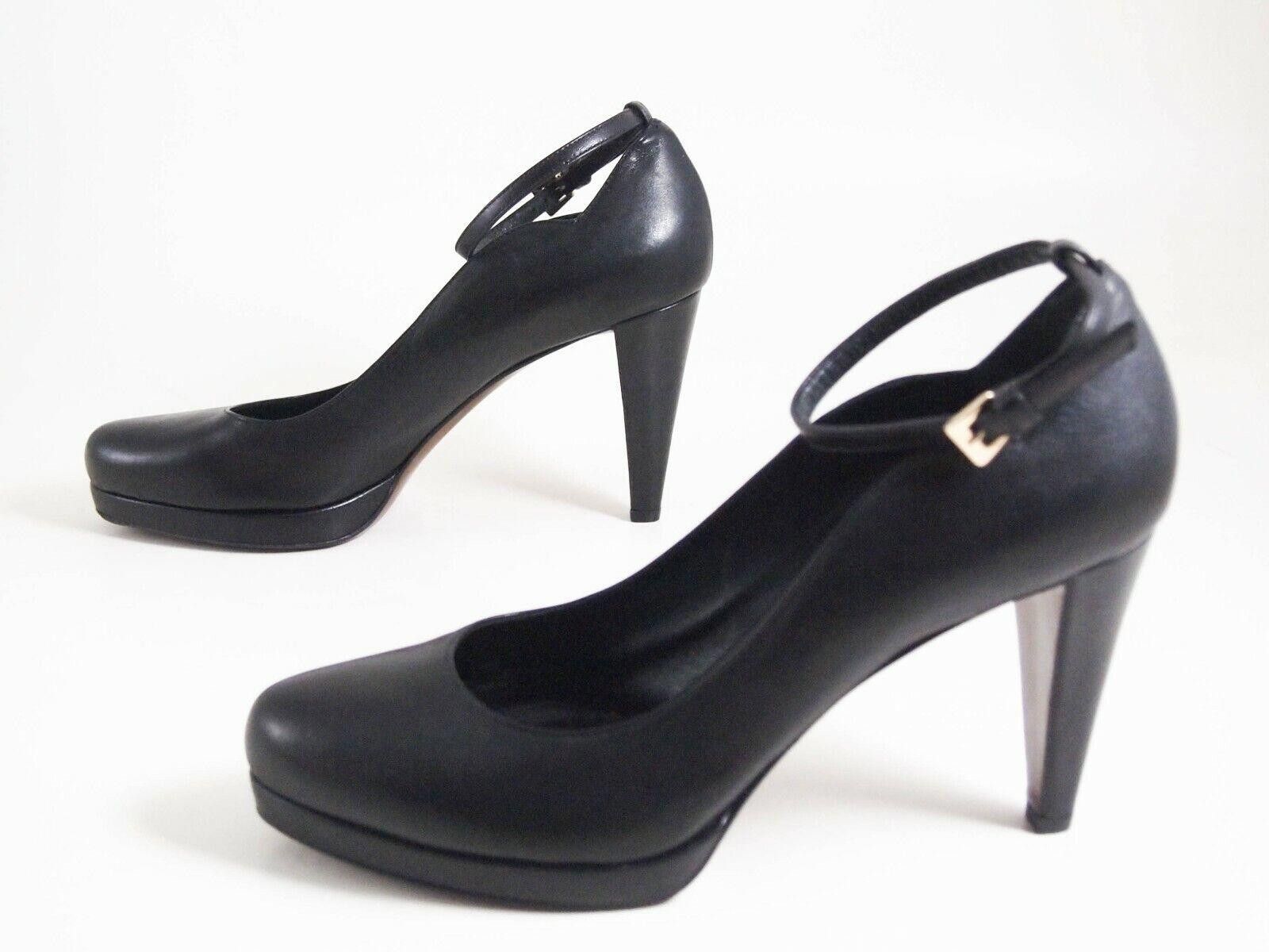 Walter Steiger Walter Steiger High Heel Sandals Black Leather US 10.5 EU 41 Size US 10.5 / IT 40.5 - 2 Thumbnail