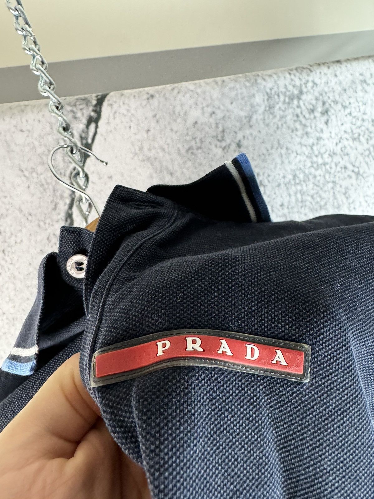 Prada Prada Polo T Shirt Red Tab Designer Size US L / EU 52-54 / 3 - 5 Thumbnail