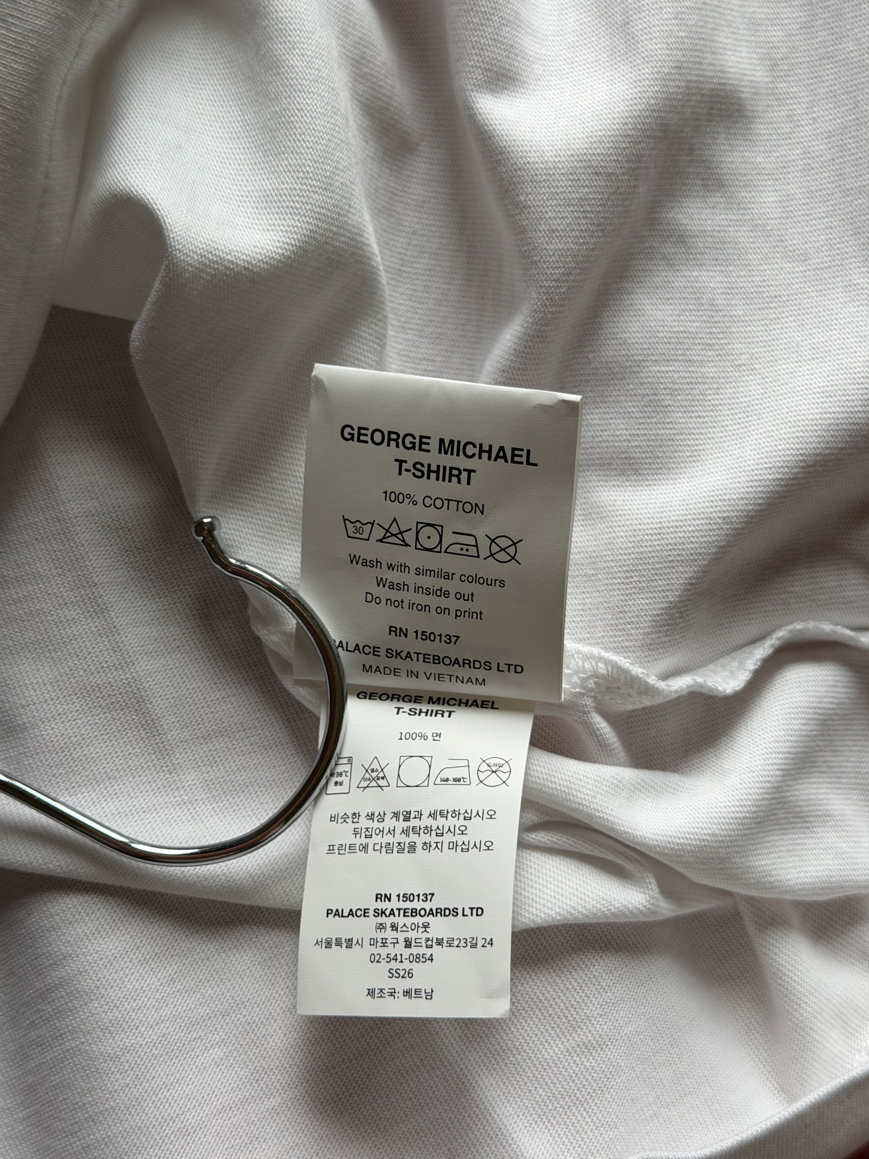 Palace Palace George Michael Tee in White Size US M / EU 48-50 / 2 - 6 Thumbnail