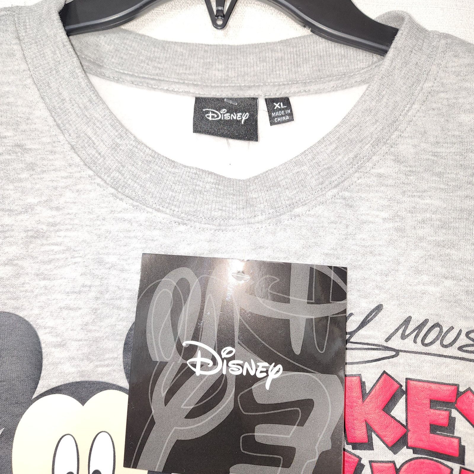Disney Mickey mouse ''Smile every day! ''sweatshirt men's XL Size XL / US 12-14 / IT 48-50 - 4 Thumbnail