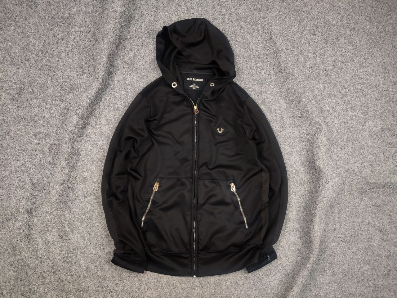 True Religion Vintage True Religion Zip Hoodie Foil Logo USA Style Y2K Size US M / EU 48-50 / 2 - 1 Thumbnail