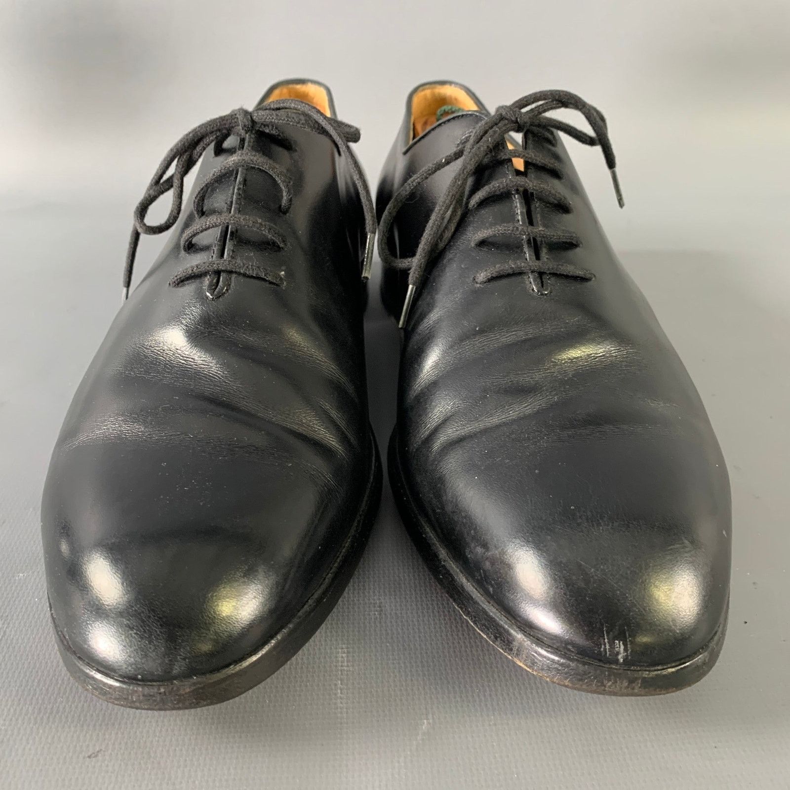 Wilkes Bashford WILKES BASHFORD Size 9.5 Black Leather Lace Up Shoes Size US 9.5 / EU 42-43 - 4 Thumbnail
