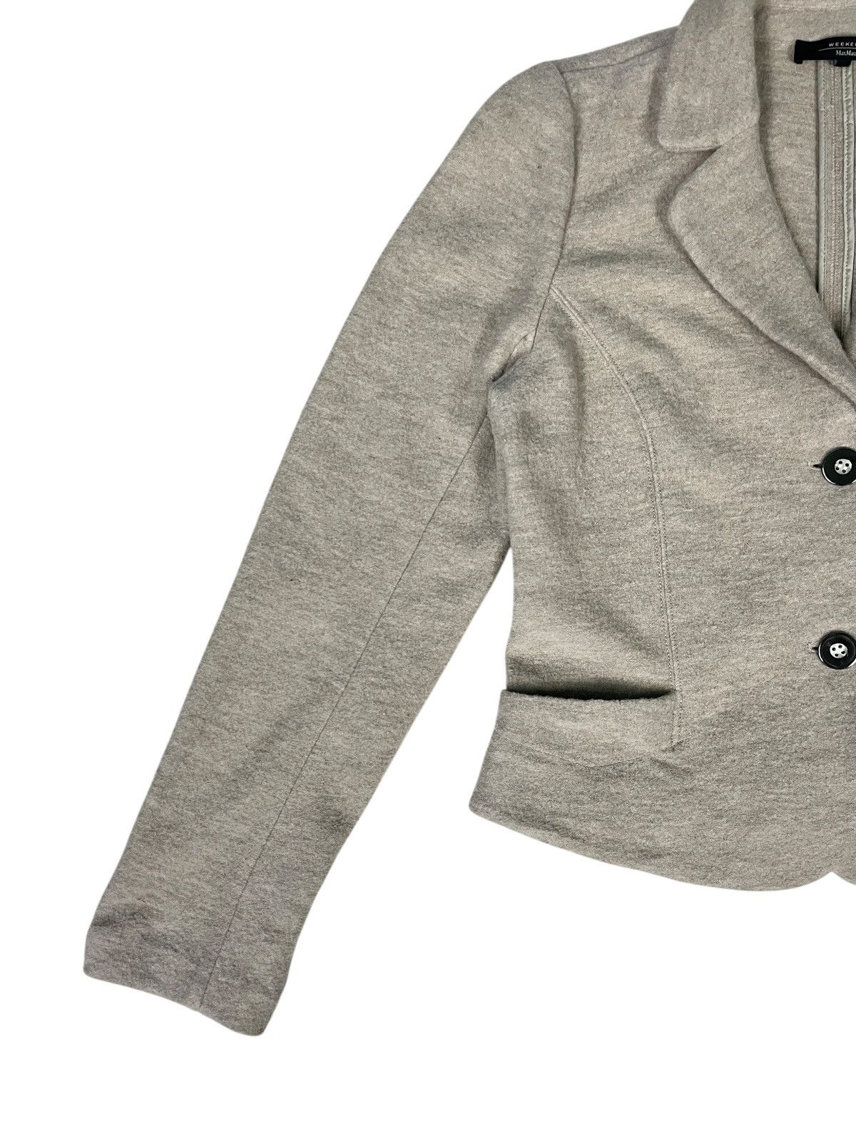 Max Mara × Weekend Max Mara Max Mara Weekend Cropped Wool Blazer Size S / US 4 / IT 40 - 4 Thumbnail