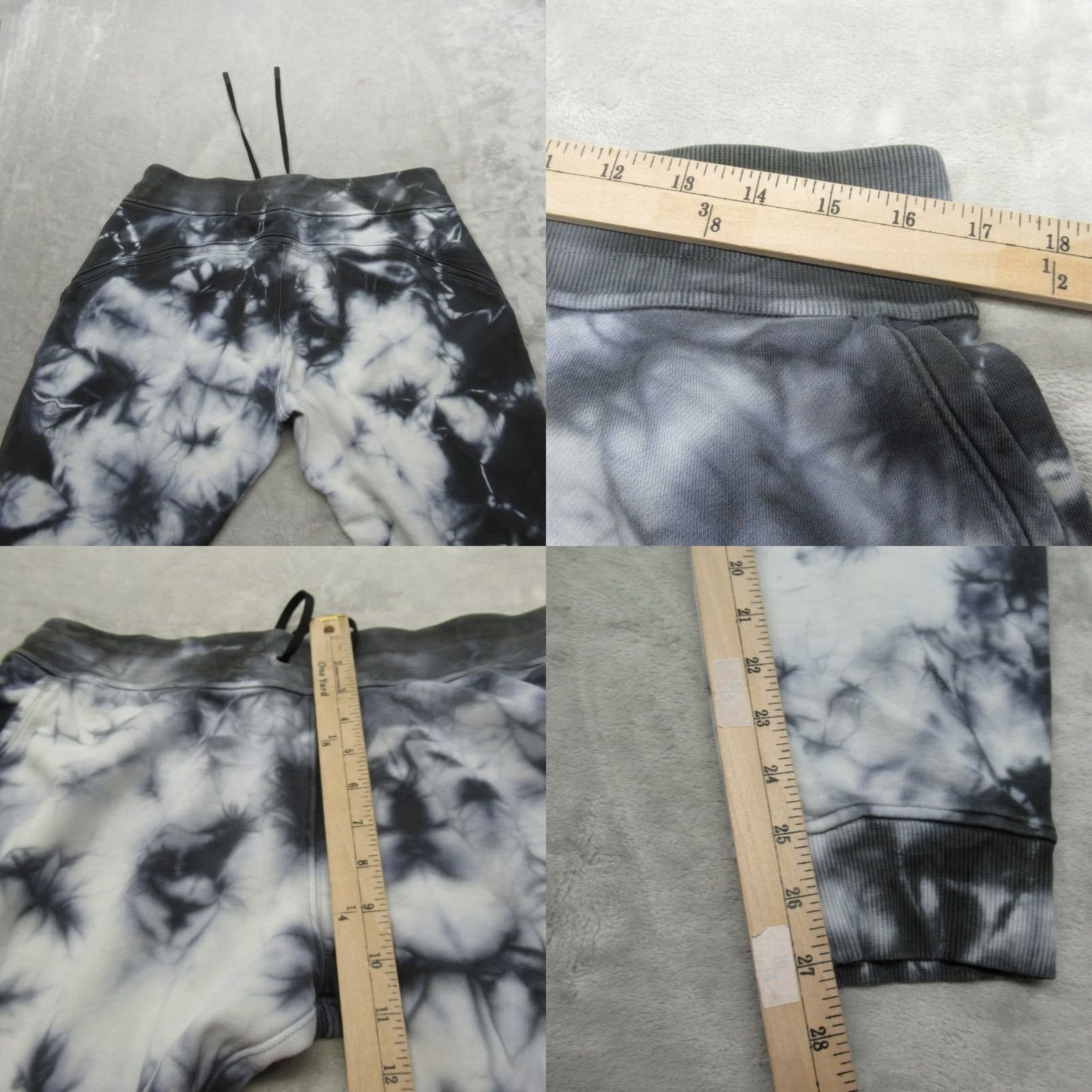 Lululemon Lululemon Pants Womens 12 Gray White Tie Dye Drawstring Waist Down Jogger 33x27 Size 34" / US 12 / IT 48 - 8 Thumbnail