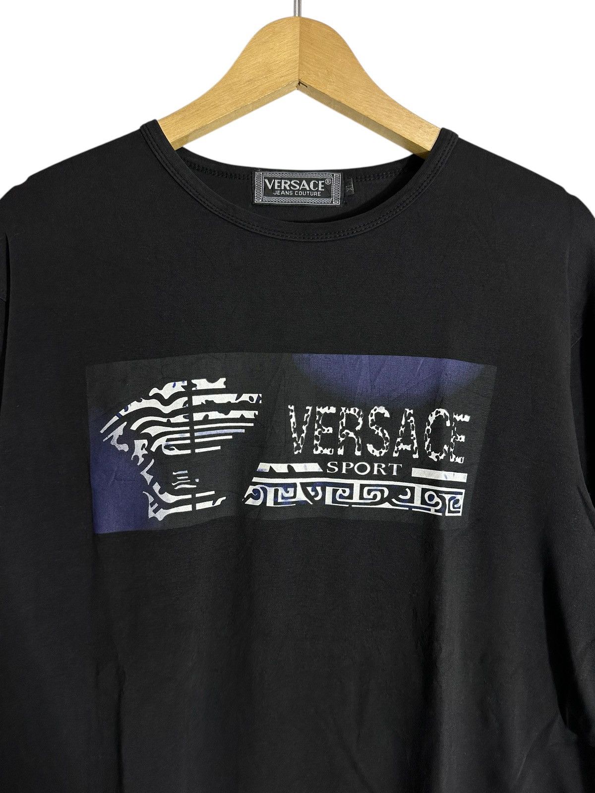 Versace × Versace Jeans Couture × Vintage VTG VERSACE SPORTS LONG SLEEVE TEE Size US L / EU 52-54 / 3 - 2 Thumbnail