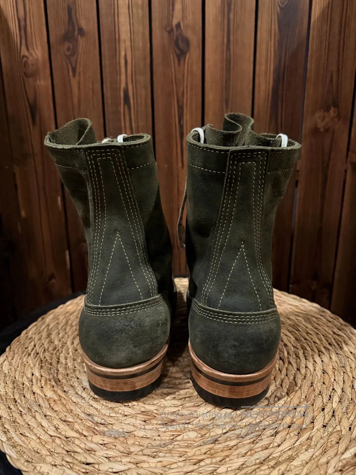 Whitesville Military Green Combat Boots. Size US 7 / EU 40 - 4 Thumbnail