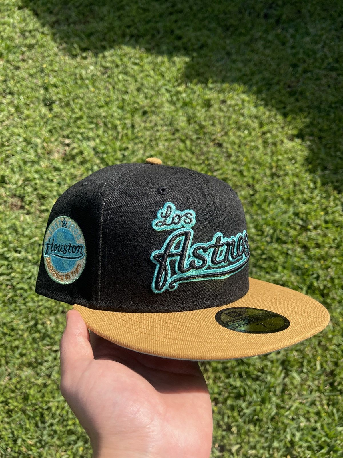7 3/8 Houston Astros Los Astros 2 Tone Fitted