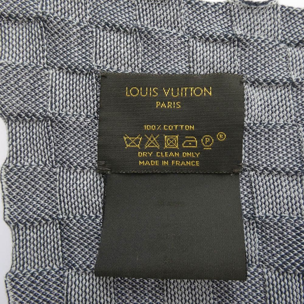 Louis Vuitton LOUIS VUITTON Damier LV logo cotton stole scarf france paris Size ONE SIZE - 4 Thumbnail