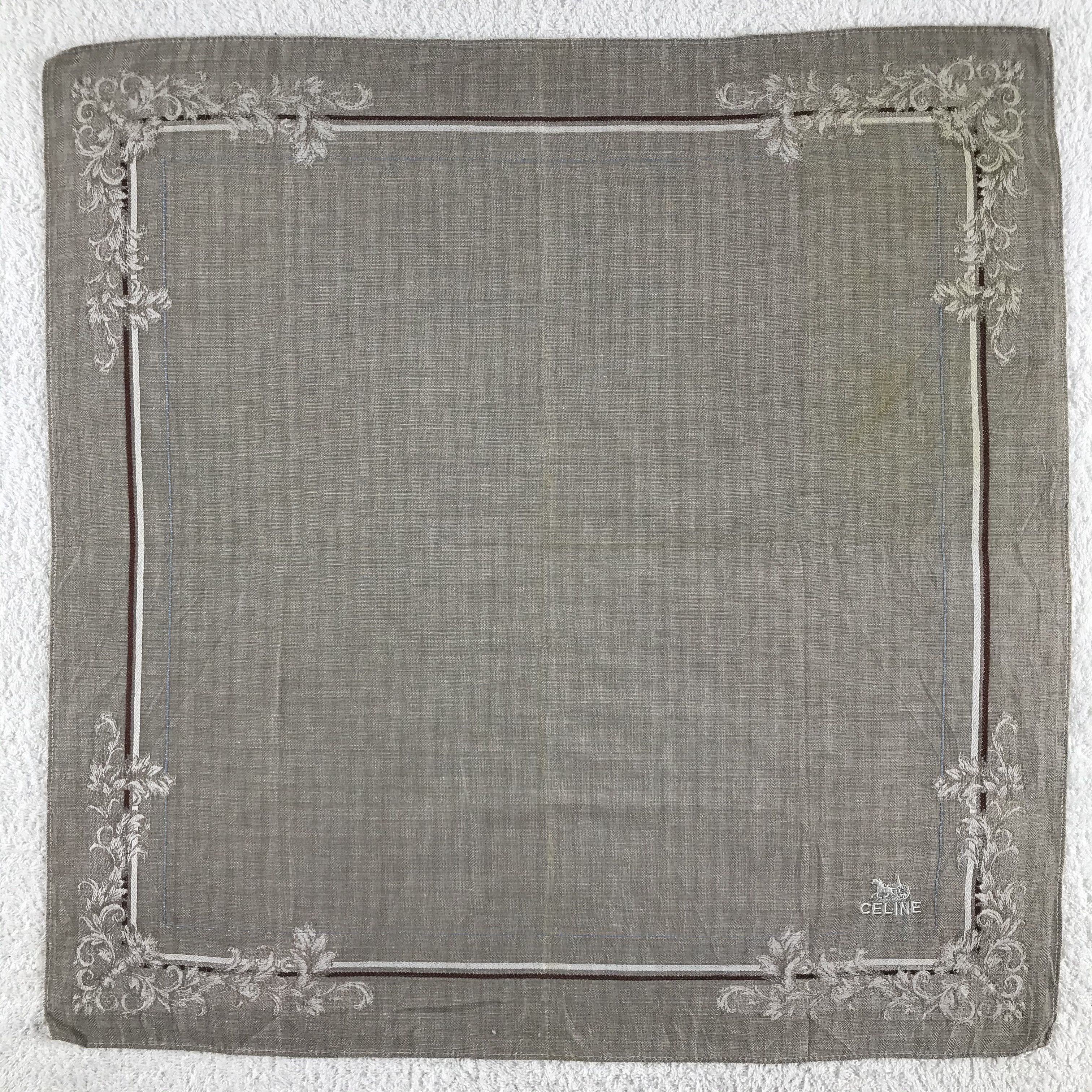 Celine × Vintage Celine Bandana / Handkerchief / Neckerchief - S121 Size ONE SIZE - 1 Thumbnail