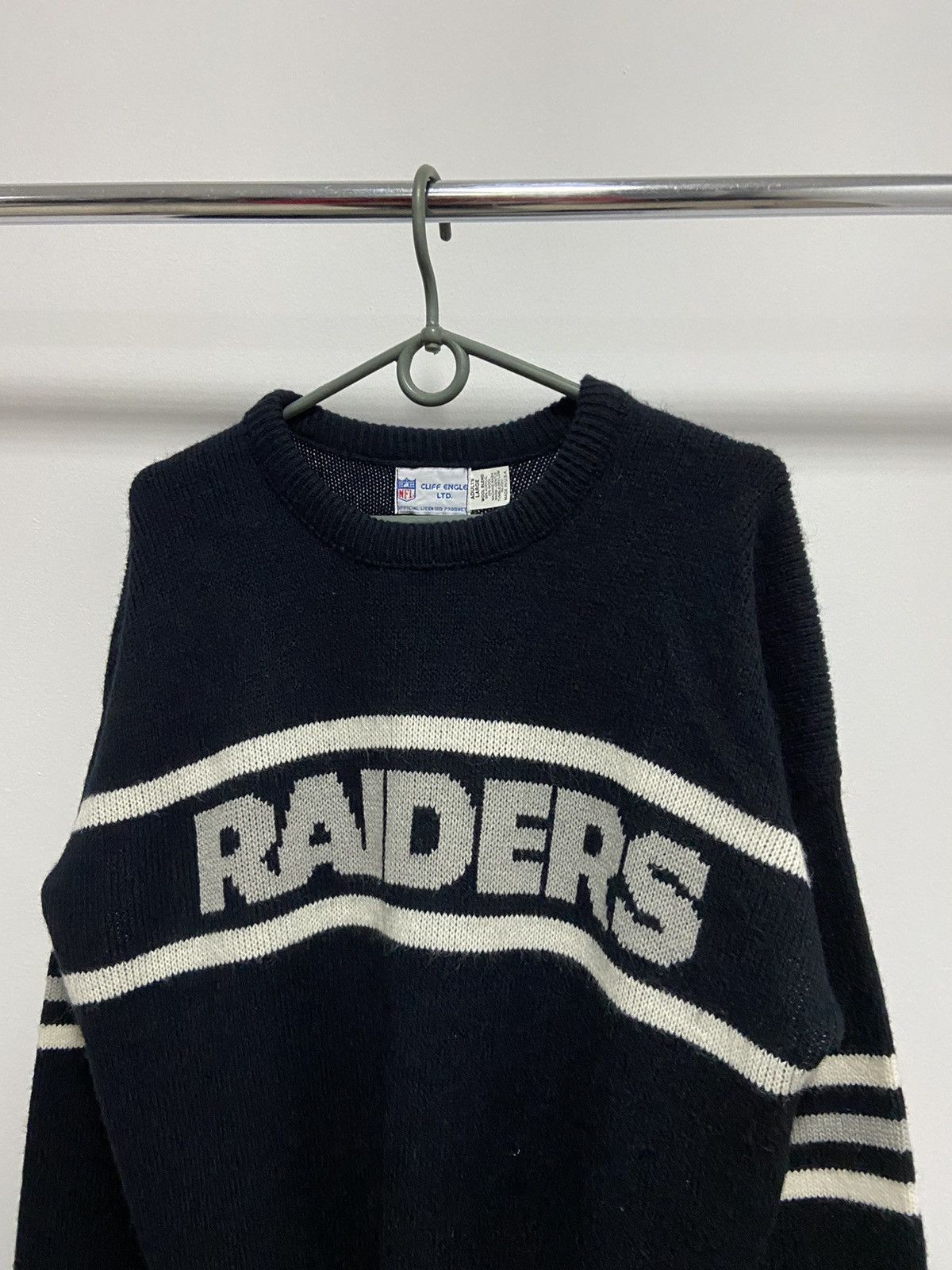 NFL × Vintage Raiders sweater knitted big logo stripe NFL Size US L / EU 52-54 / 3 - 2 Thumbnail