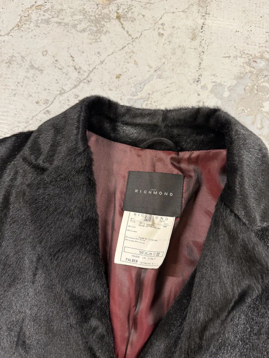 John Richmond AW2002 John Richmond Black Pony Hair Leather Long Jacket Size US M / EU 48-50 / 2 - 3 Thumbnail