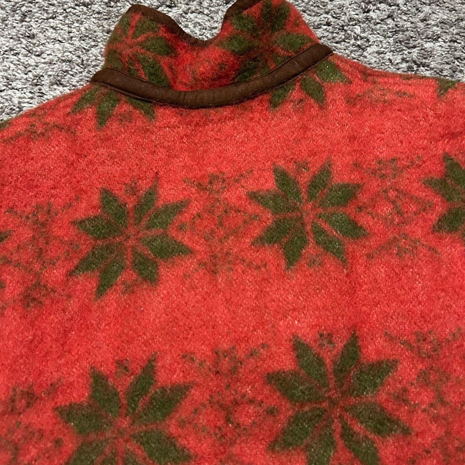 Vintage Vintage Norwegian Wool Vest Sleeveless Jacket Red Medium Size M / US 6-8 / IT 42-44 - 13 Thumbnail