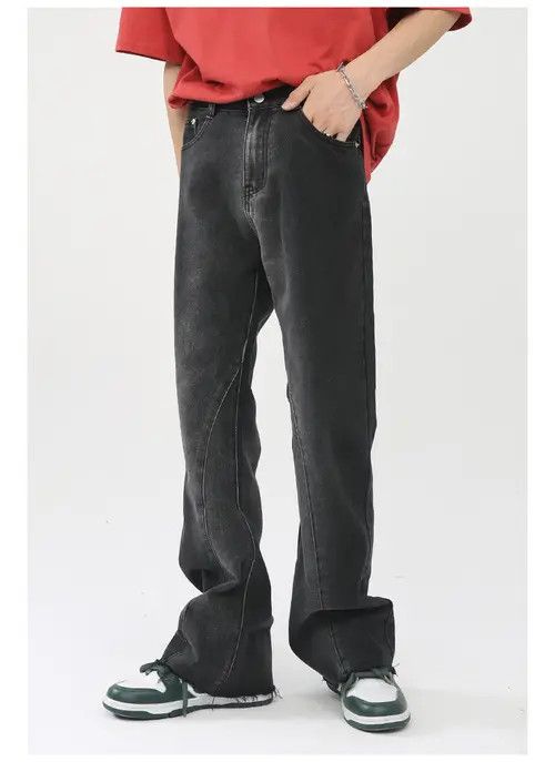 Japanese Brand Japanese retro gradient raw edge flared jeans casual Size US 32 / EU 48 - 4 Thumbnail