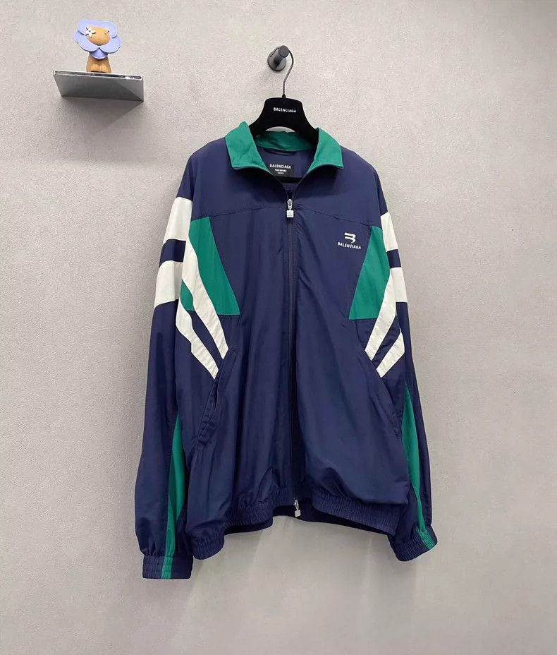Balenciaga Balenciaga Contrast Collar Zipper Jacket Size US L / EU 52-54 / 3 - 3 Thumbnail