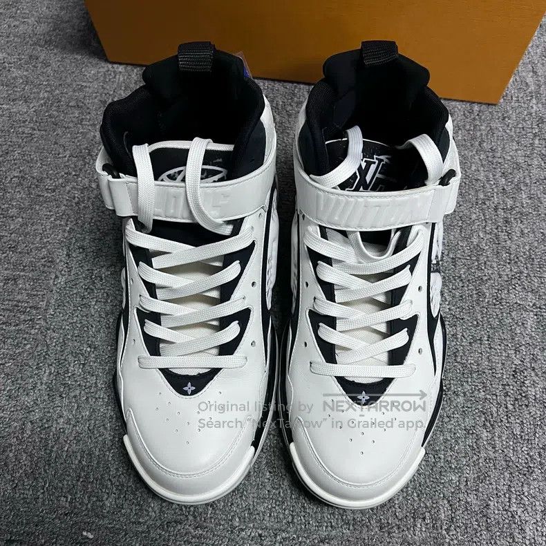 Louis Vuitton Louis Vuitton White and black flower adjustable Velcro bas Size US 6.5 / EU 39-40 - 2 Thumbnail