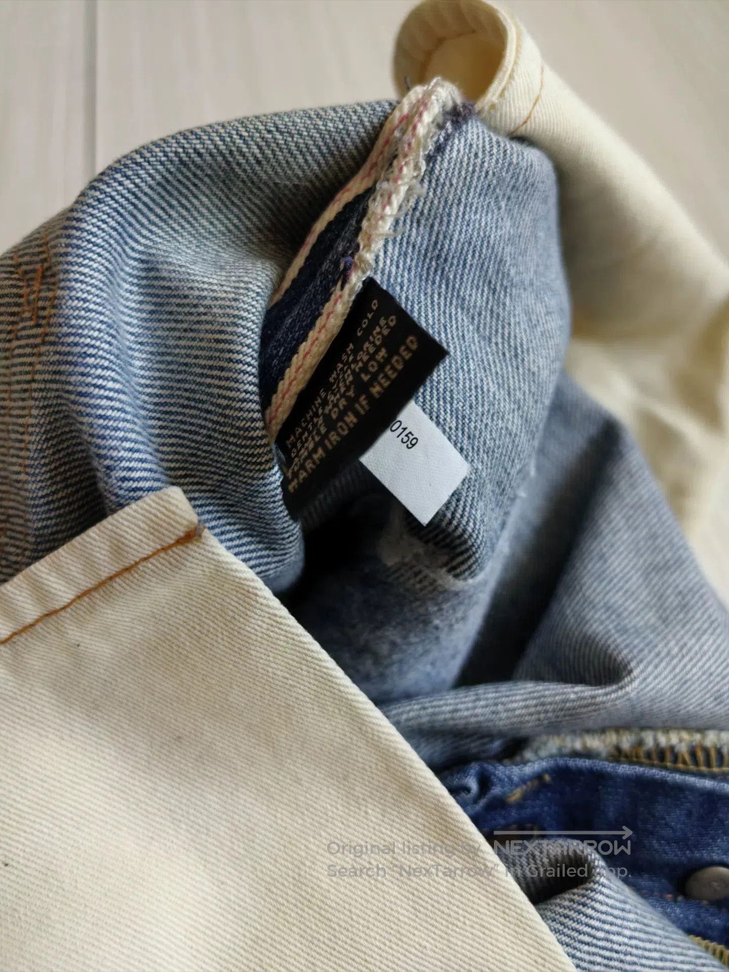 RRL Ralph Lauren rrl vintage blue distressed denim pants. Size US 30 / EU 46 - 9 Thumbnail