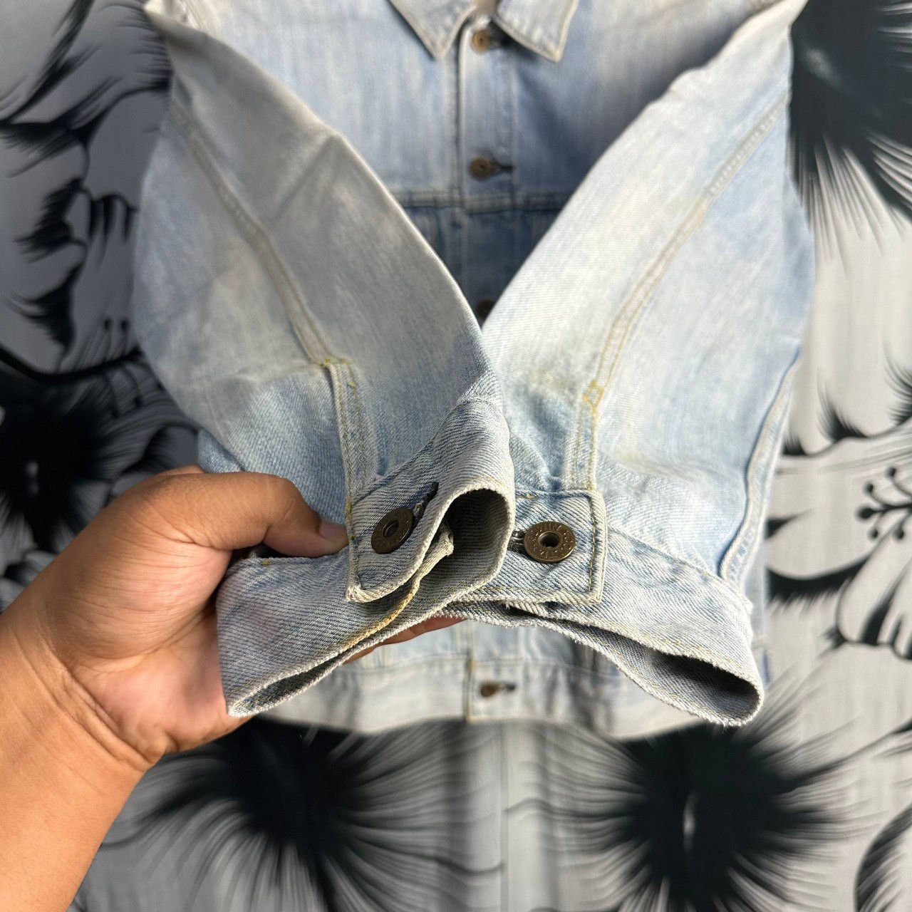 Edwin Vintage Edwin Aging Faded Washed Denim Trucker Jacket Size US M / EU 48-50 / 2 - 7 Thumbnail