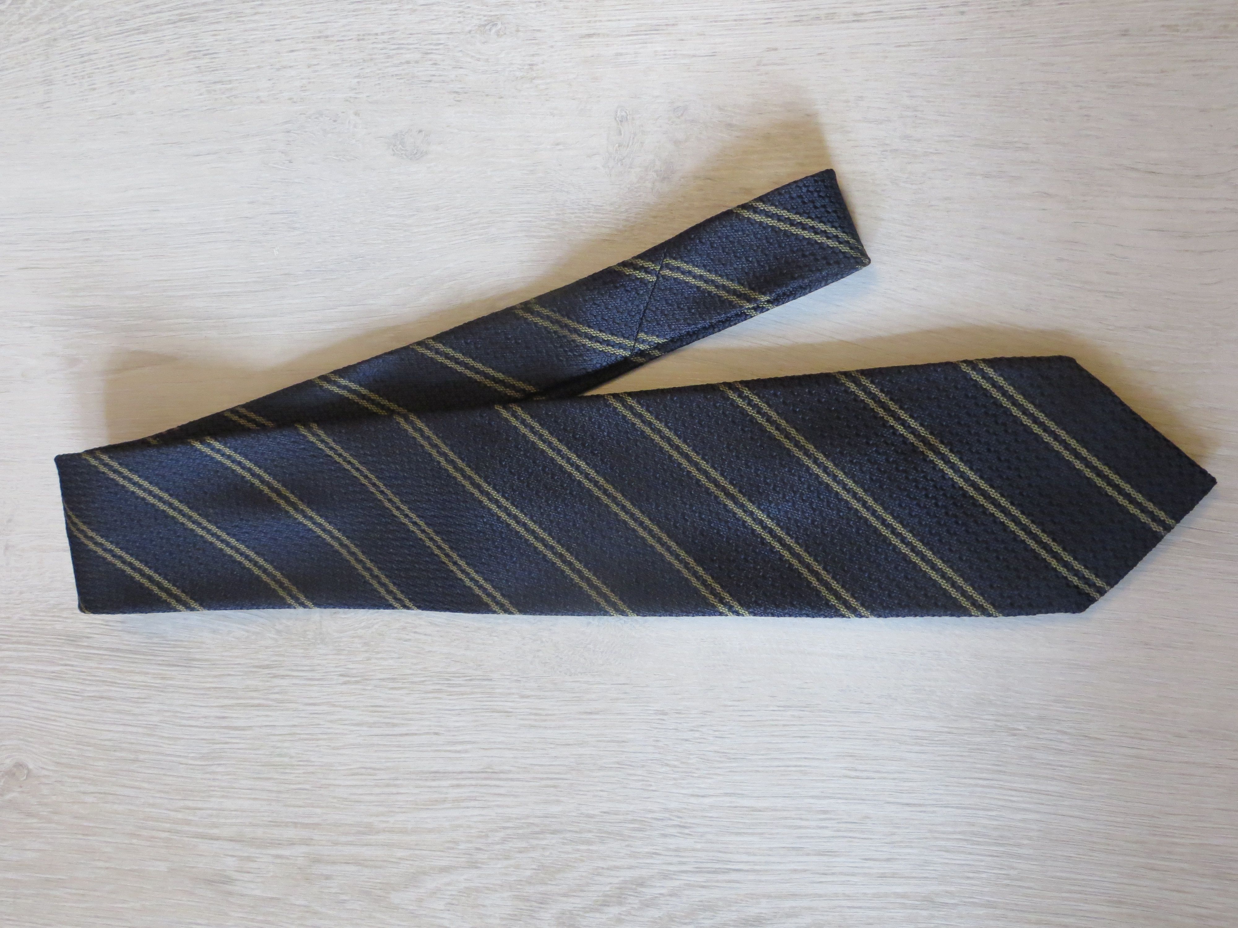 Drakes DRAKES BLUE STRIPPED KINGSMAN TIE | Grailed