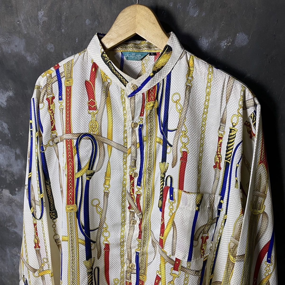 Japanese Brand × Vintage Vintage kings-ray silk shirts changi style look like hermes Size US L / EU 52-54 / 3 - 3 Thumbnail