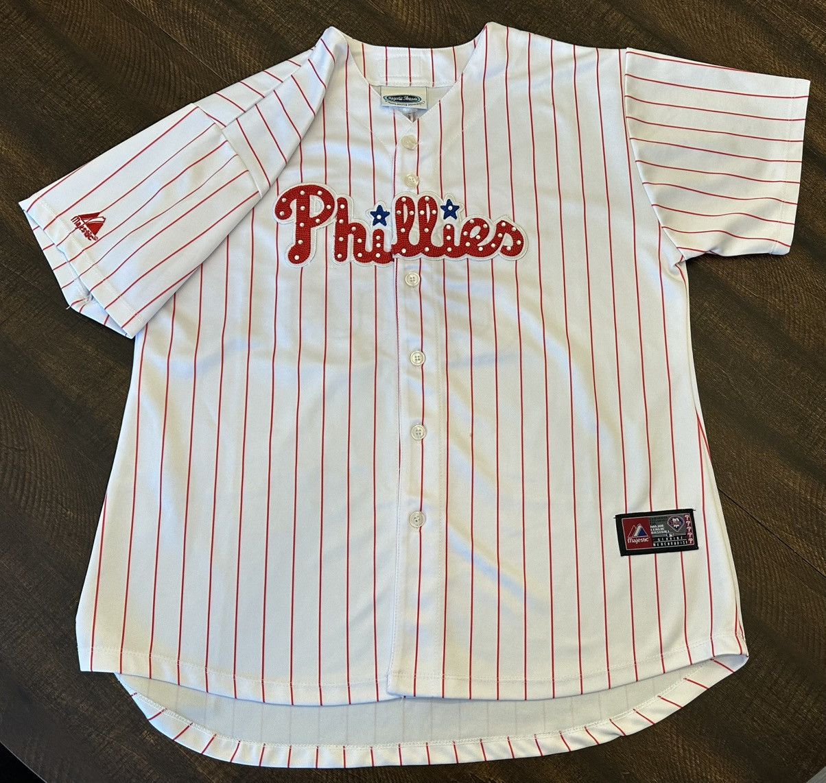 Majestic Majestic Women’s Cliff Lee #33-Philly Phillies Jersey-XL Size XL / US 12-14 / IT 48-50 - 1 Thumbnail