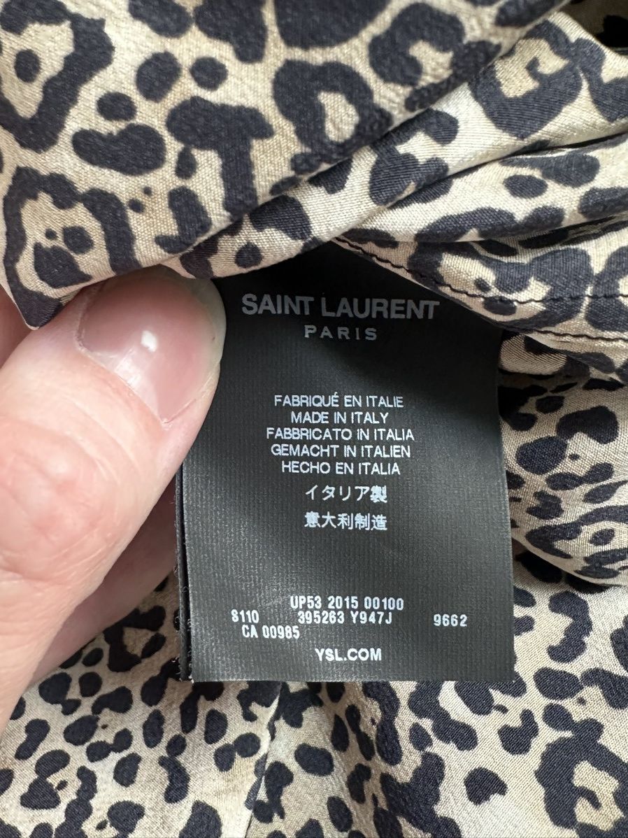 Saint Laurent Paris FW16 “baby cat” silk shirt [designed by Hedi Slimane] Size US M / EU 48-50 / 2 - 4 Thumbnail