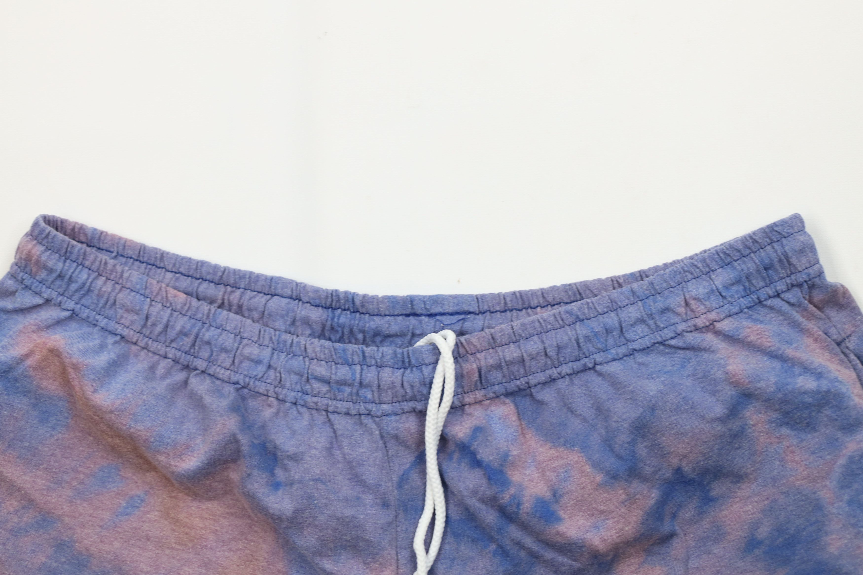 Vintage Vintage Y2K Streetwear Wash Above Knee Shorts Blue Trippy Size US 36 / EU 52 - 2 Thumbnail
