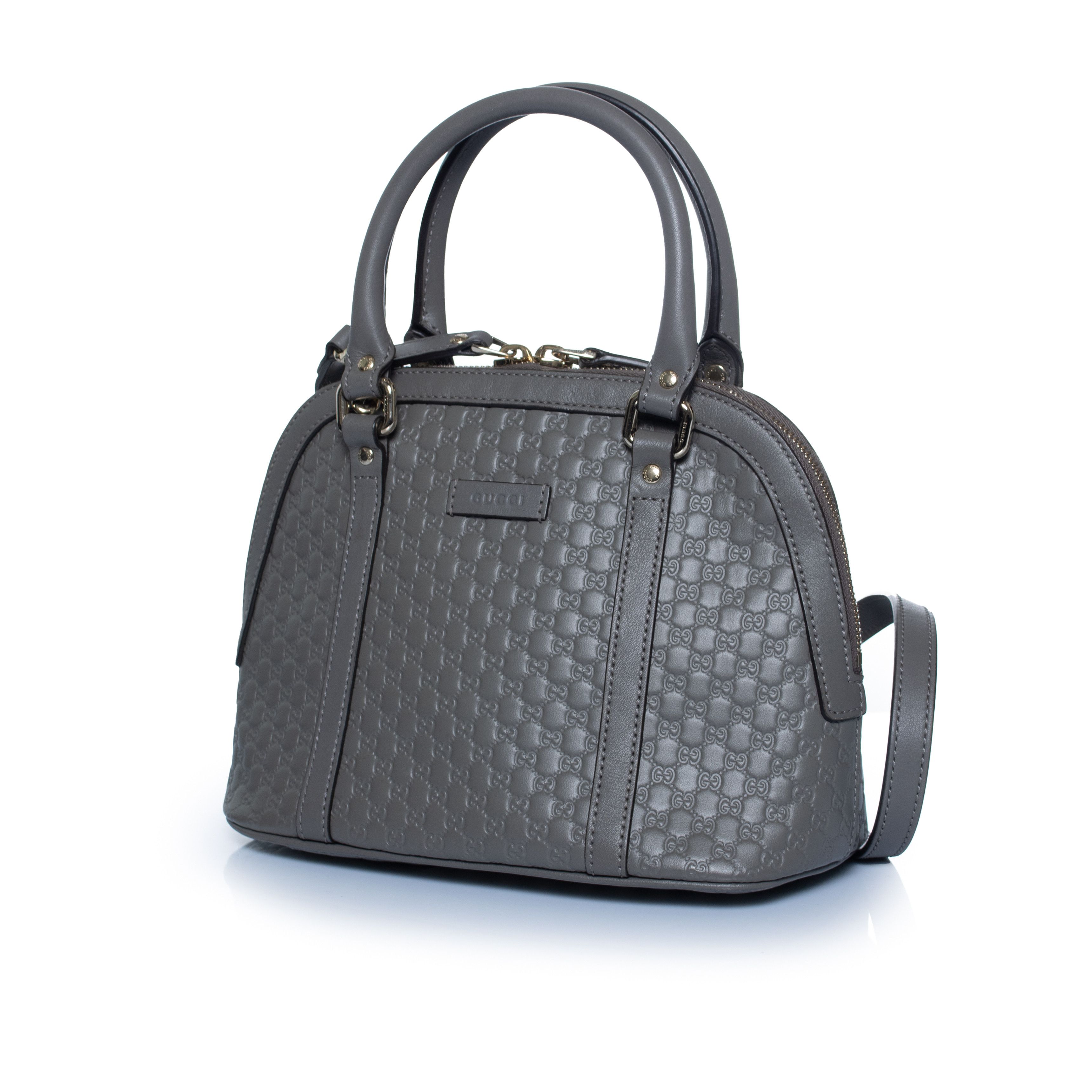 Gucci Gucci, Microguccissima dome in grey Size ONE SIZE - 4 Thumbnail