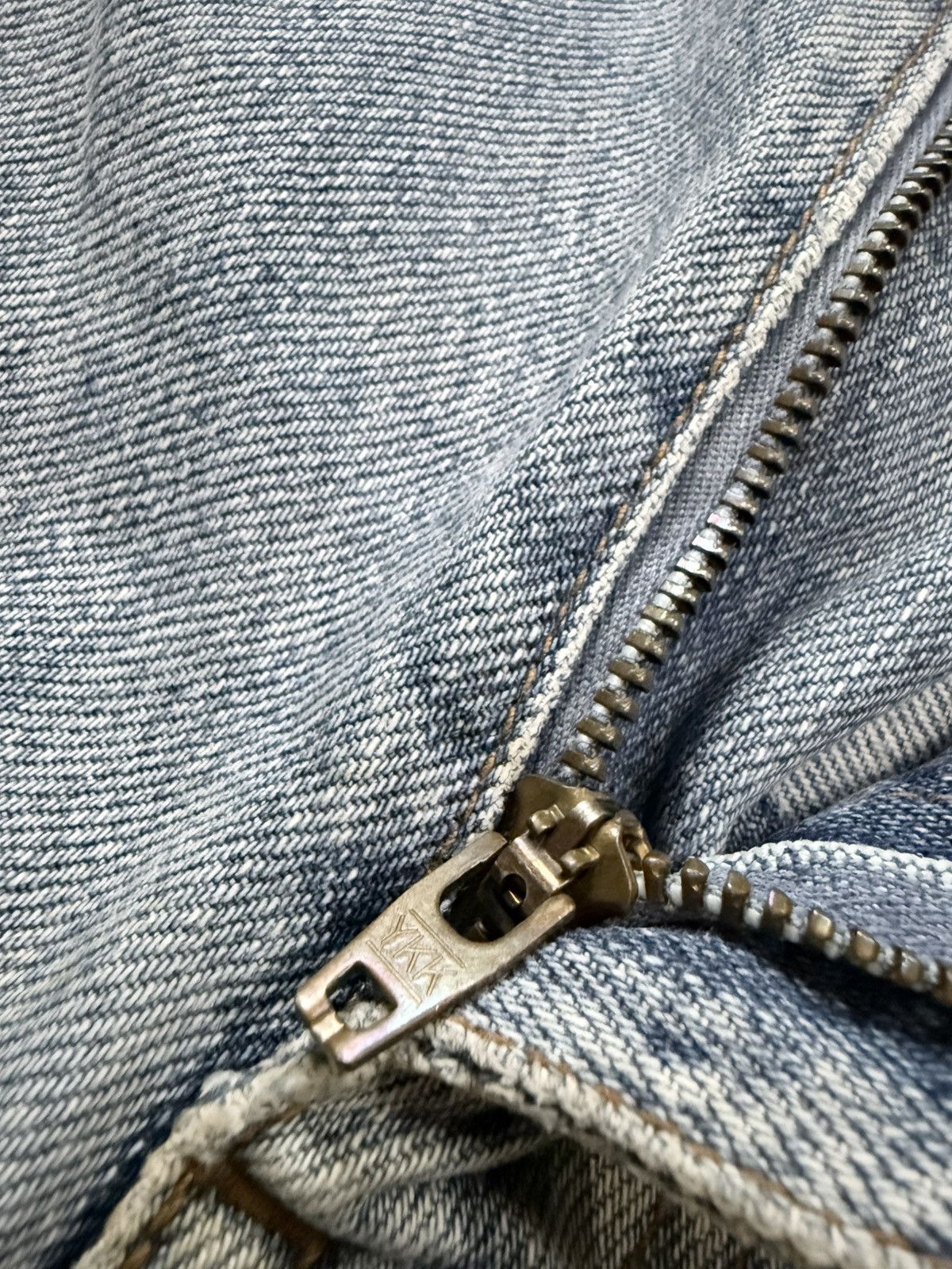 Fashion Victim Vintage Light Washed Natural Aging Faded Japanese Denim Size US 34 / EU 50 - 13 Thumbnail