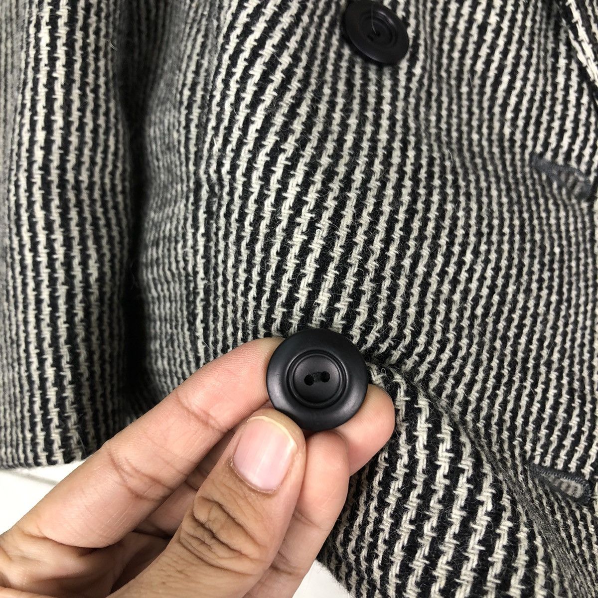 Japanese Brand 🔥Vintage Wool Jacket Bomber Herringbone Issey Miyake Japan Size US M / EU 48-50 / 2 - 16 Thumbnail