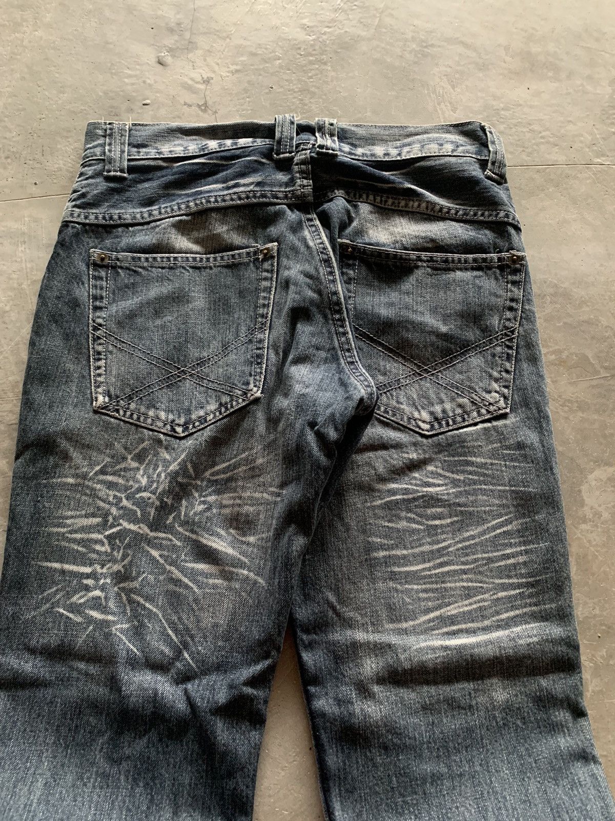 If Six Was Nine flared y2k sorridere sick washed design japanese jeans Size US 30 / EU 46 - 18 Thumbnail
