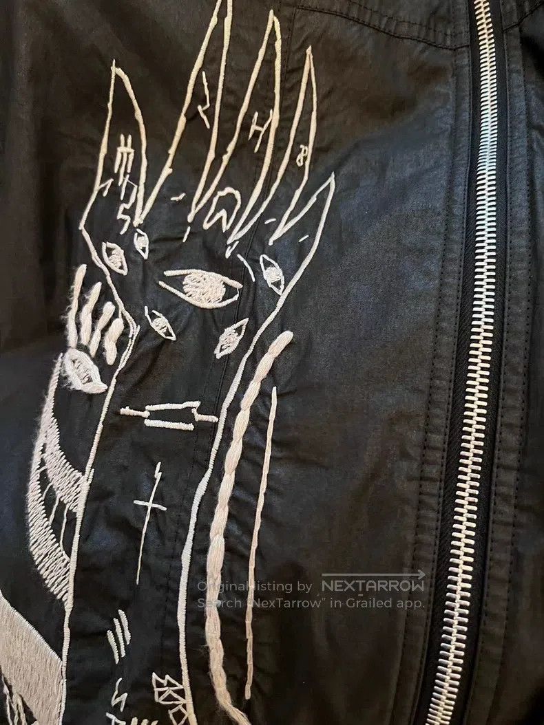 Rick Owens Rick Owens Mainline embroidered grimace ma-1 jacket Size US M / EU 48-50 / 2 - 5 Thumbnail