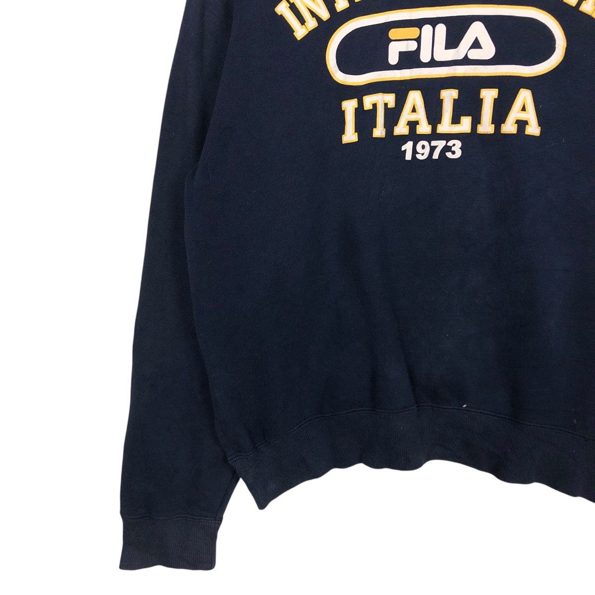 Fila × Japanese Brand 📌 Vintage Sweatshirt Fila Italia Big Logo Spell Out Design Size US L / EU 52-54 / 3 - 5 Thumbnail
