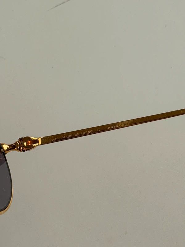 Cartier Cartier Gold 53mm Oval Men's Vintage Sunglasses Size ONE SIZE - 3 Thumbnail
